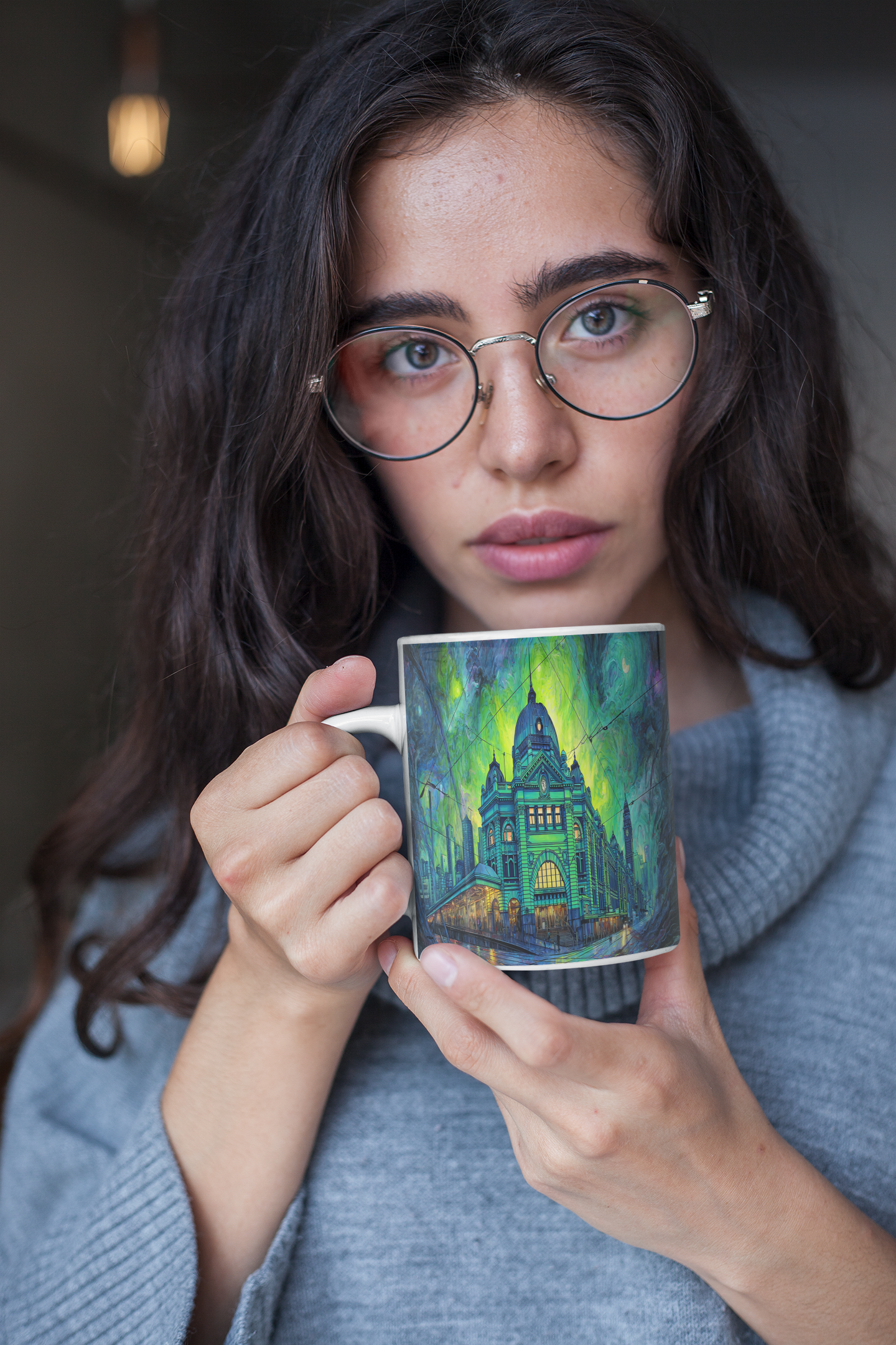 Melbourne Surreal Ceramic Mugs 325ml
