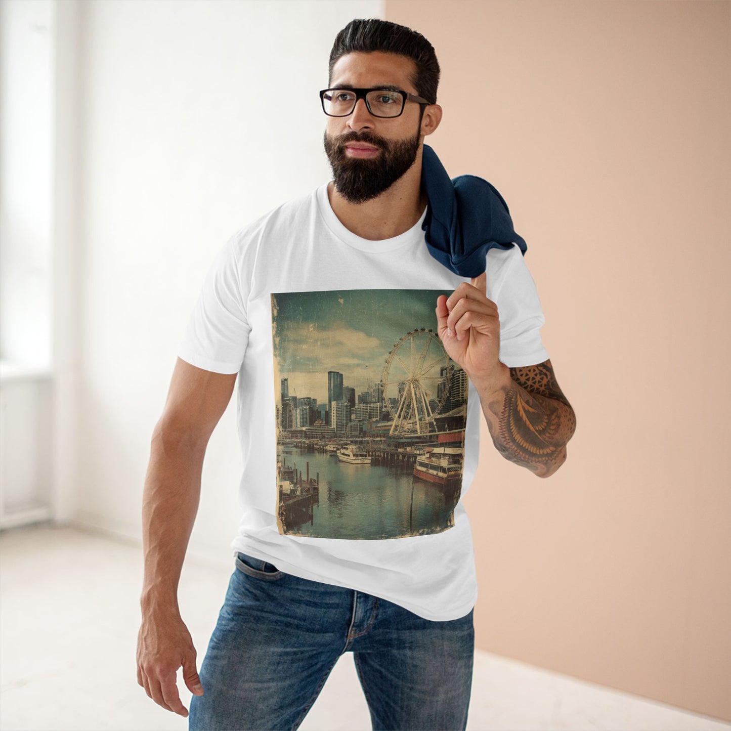Vintage Docklands Observation Wheel Melbourne Unisex Tee