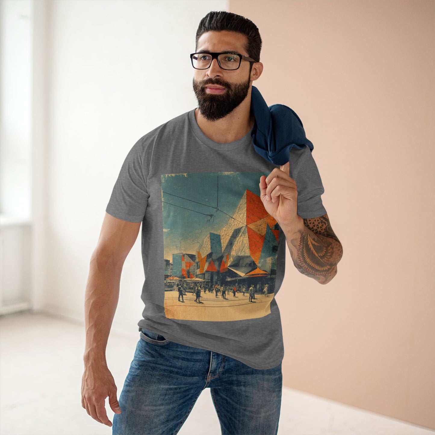 Vintage Federation Square Melbourne Unisex Tee