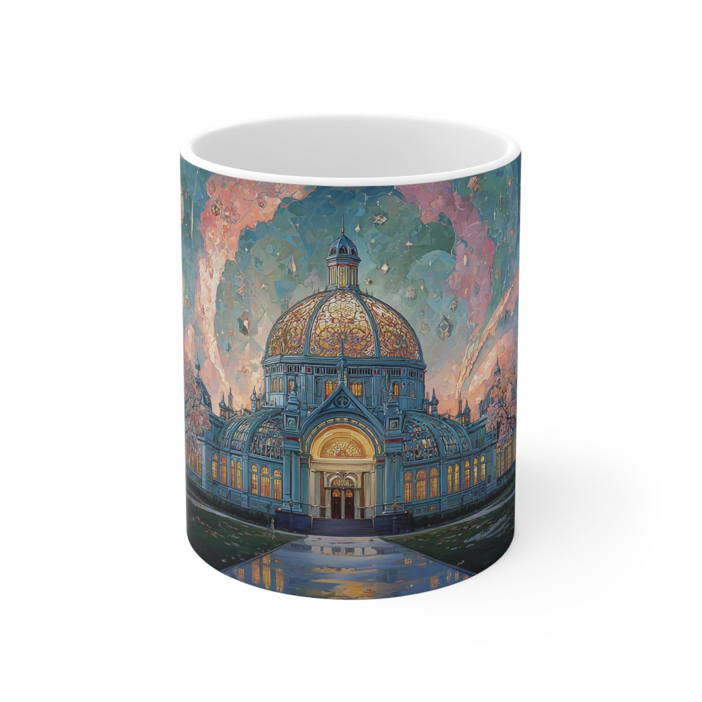 Surrealism Royal Exhibition Building Carton Gardens Melbourne Ceramic Mug 325ml