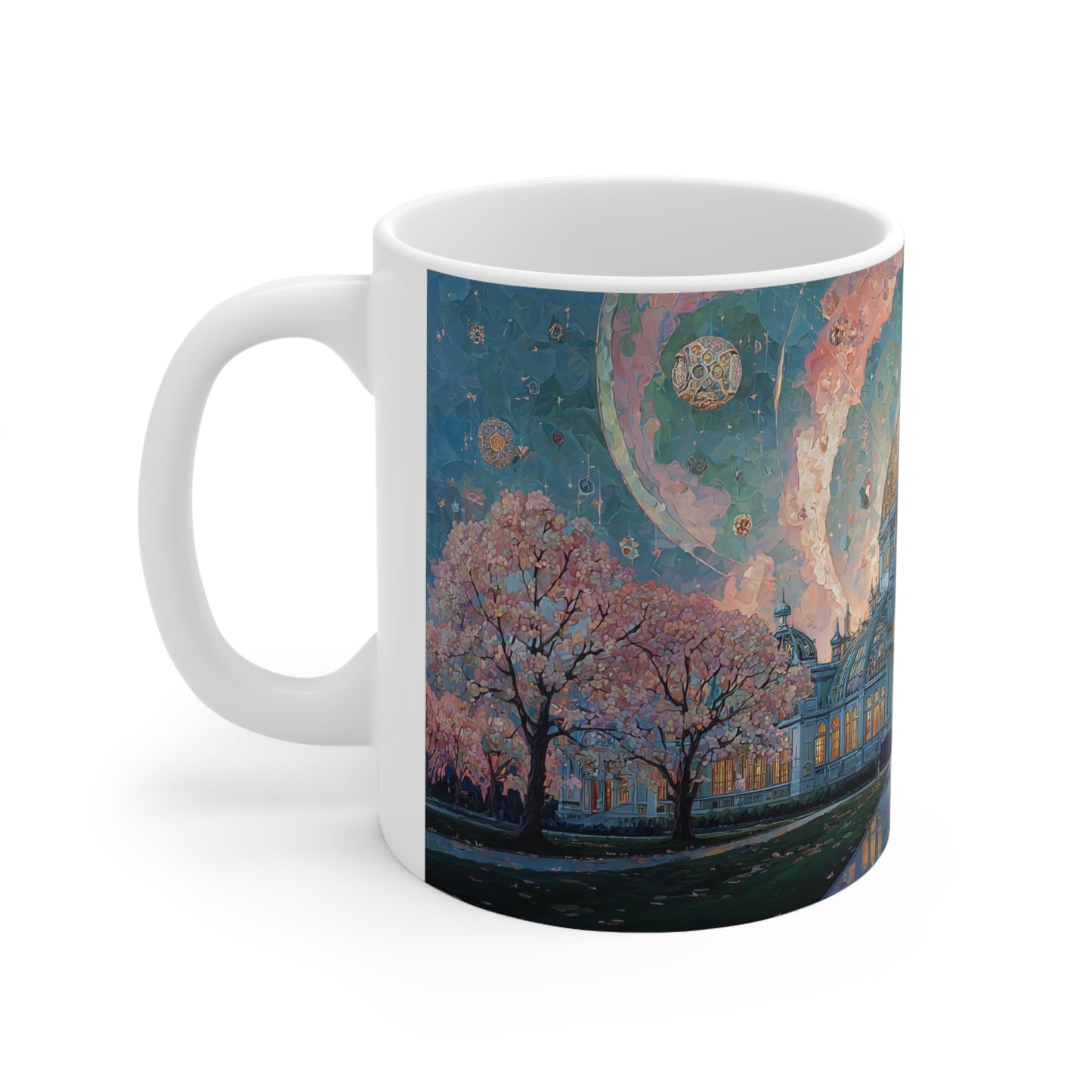 Surrealism Royal Exhibition Building Carton Gardens Melbourne Ceramic Mug 325ml