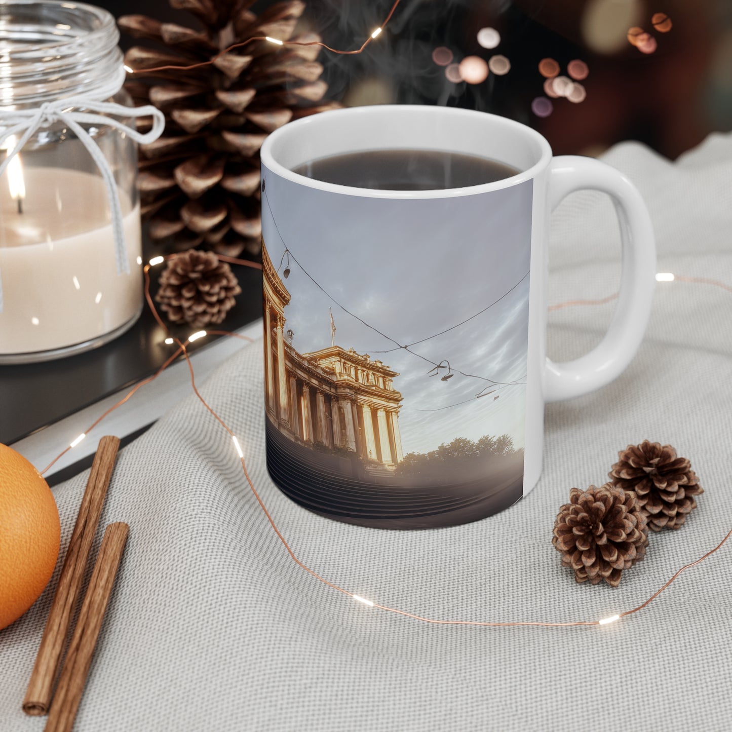 Surreal Parliament House Melbourne Ceramic Mug 325ml