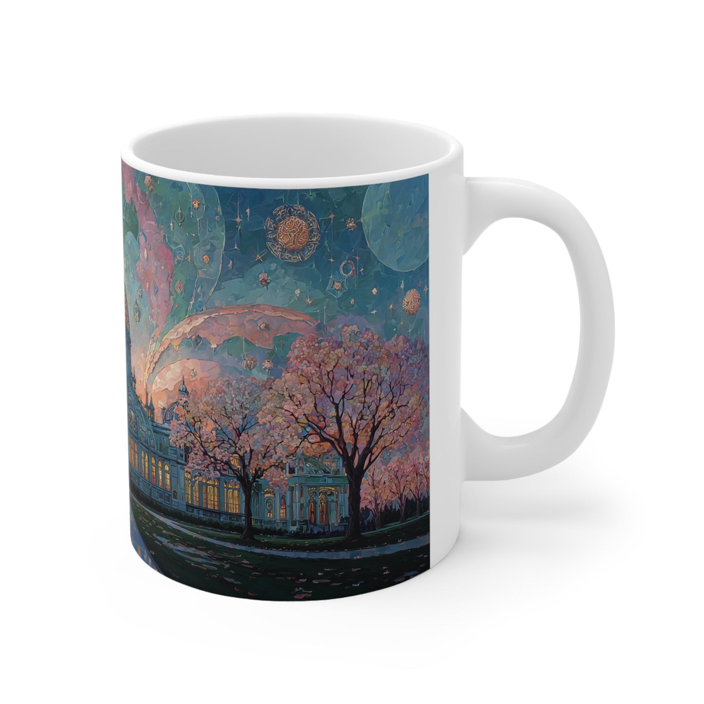 Surrealism Royal Exhibition Building Carton Gardens Melbourne Ceramic Mug 325ml