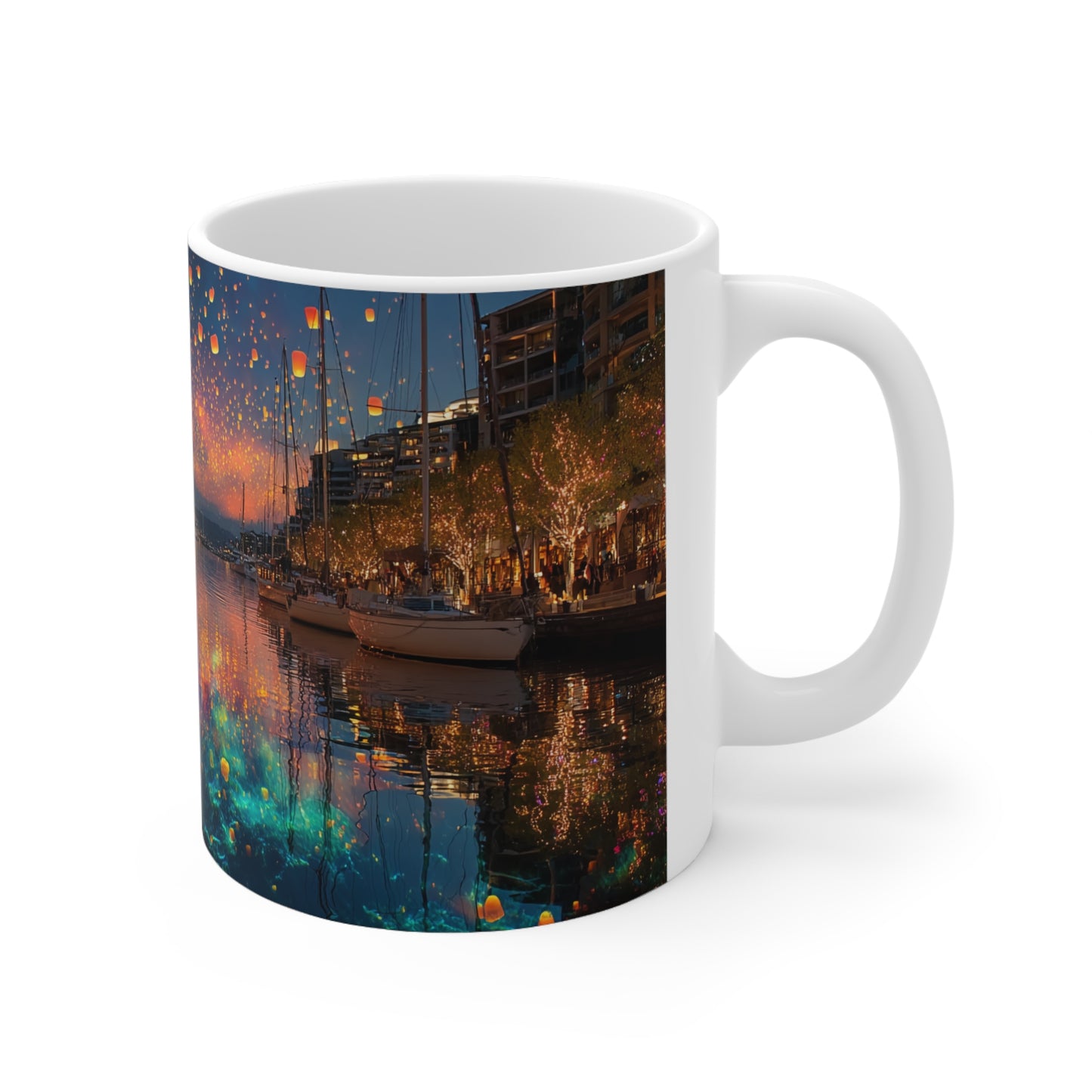 Surrealism Darling Harbour Sydney Ceramic Mug 325ml