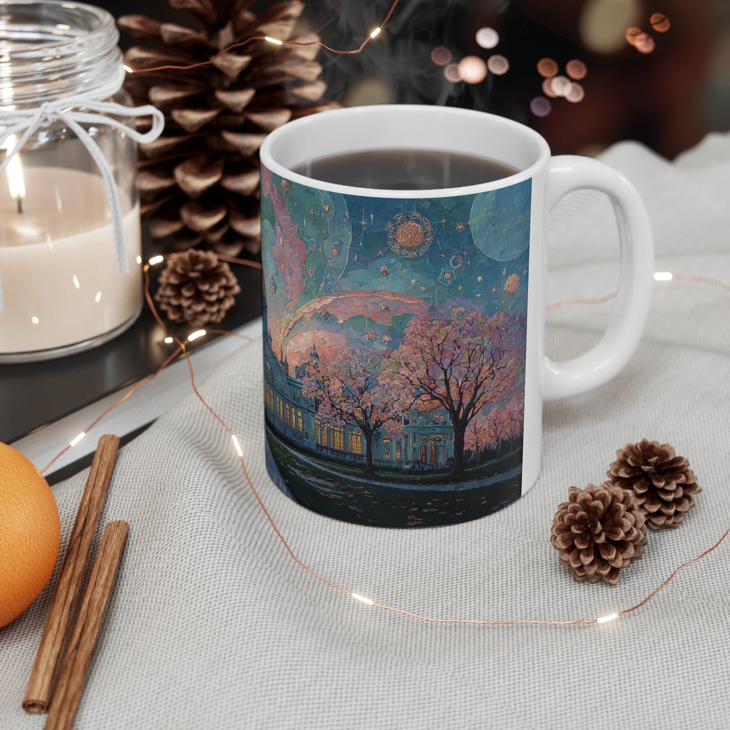 Surrealism Royal Exhibition Building Carton Gardens Melbourne Ceramic Mug 325ml