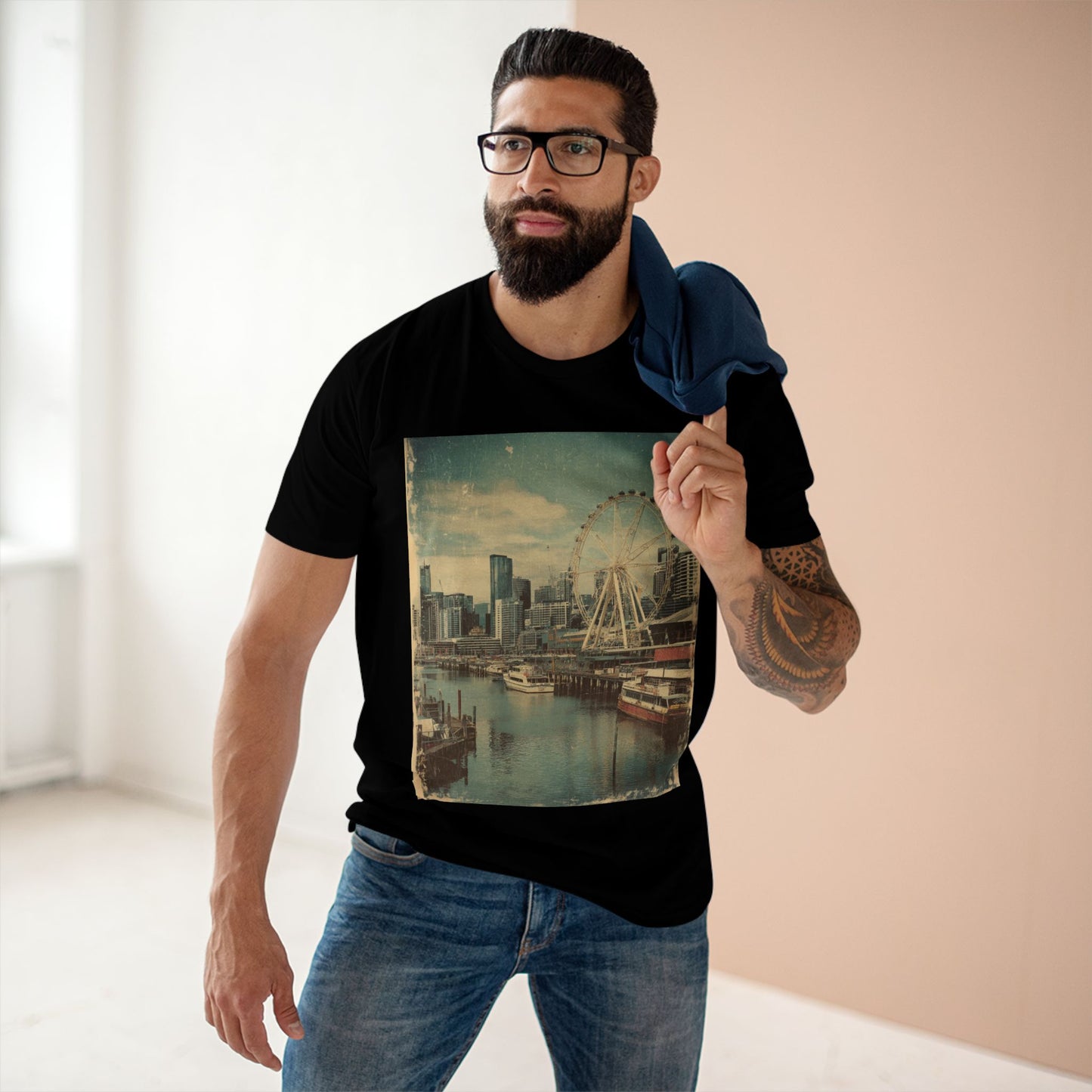 Vintage Docklands Observation Wheel Melbourne Unisex Tee