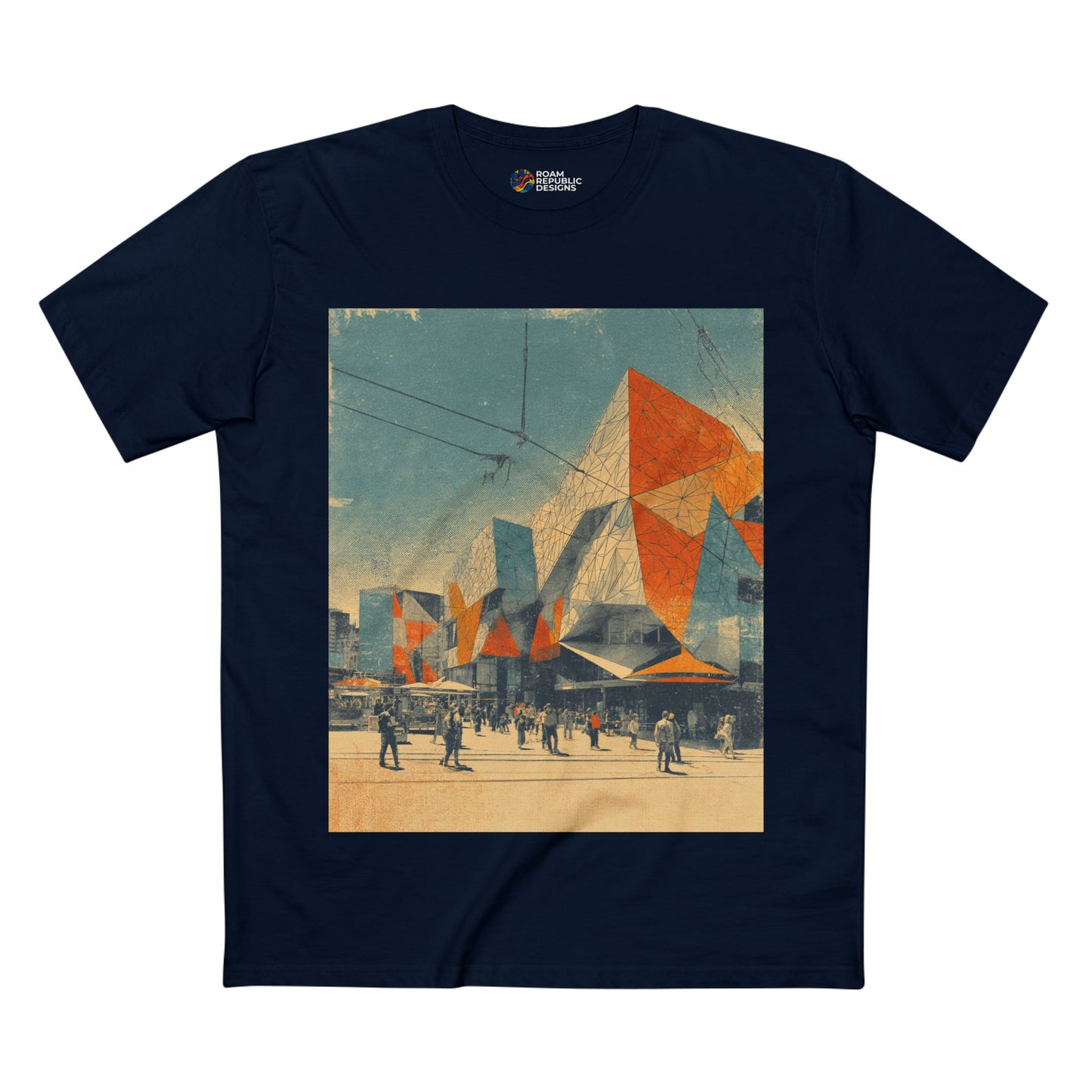 Vintage Federation Square Melbourne Unisex Tee
