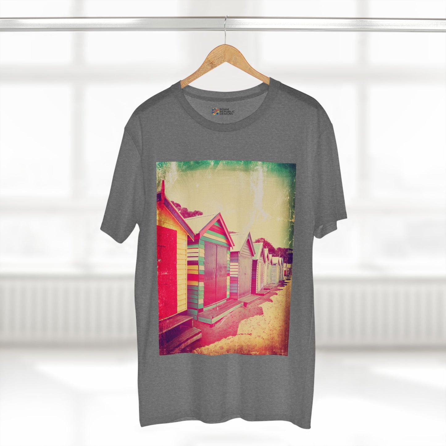 Vintage Brighton Bathing Boxes Melbourne Unisex Tee