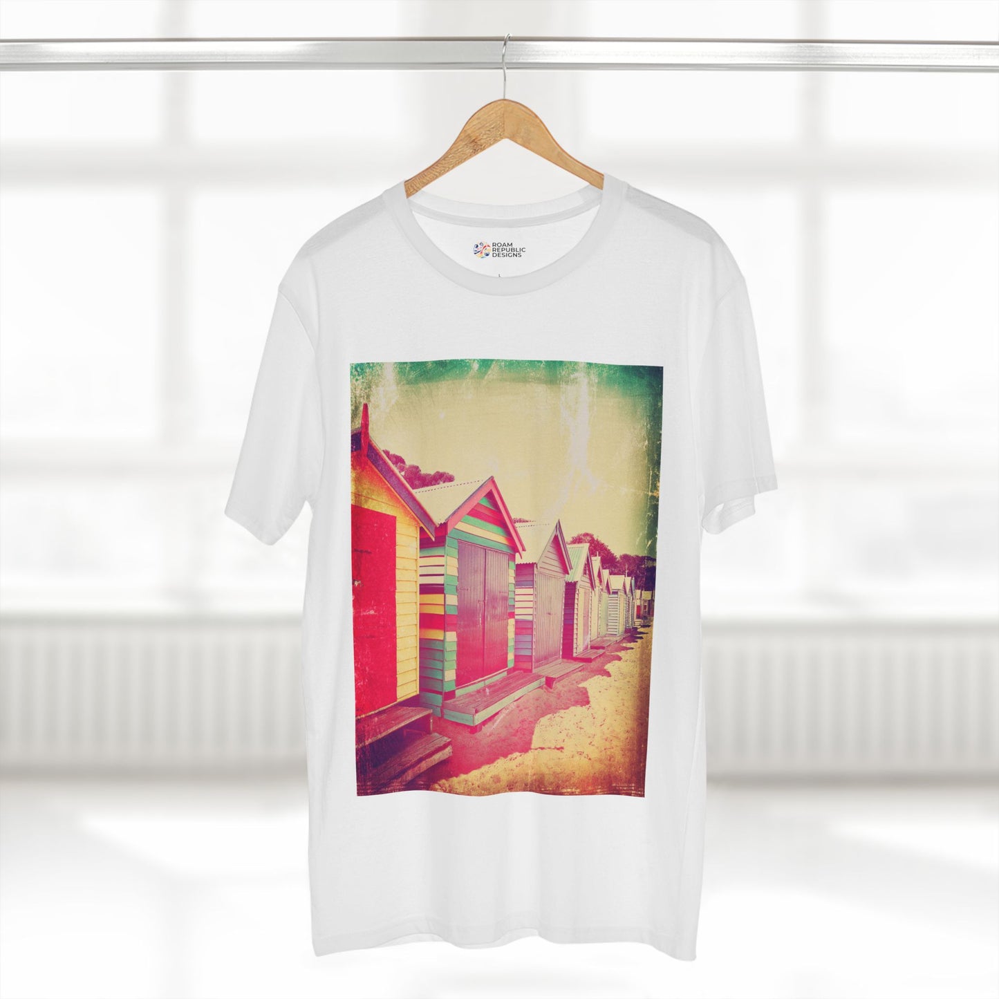 Vintage Brighton Bathing Boxes Melbourne Unisex Tee