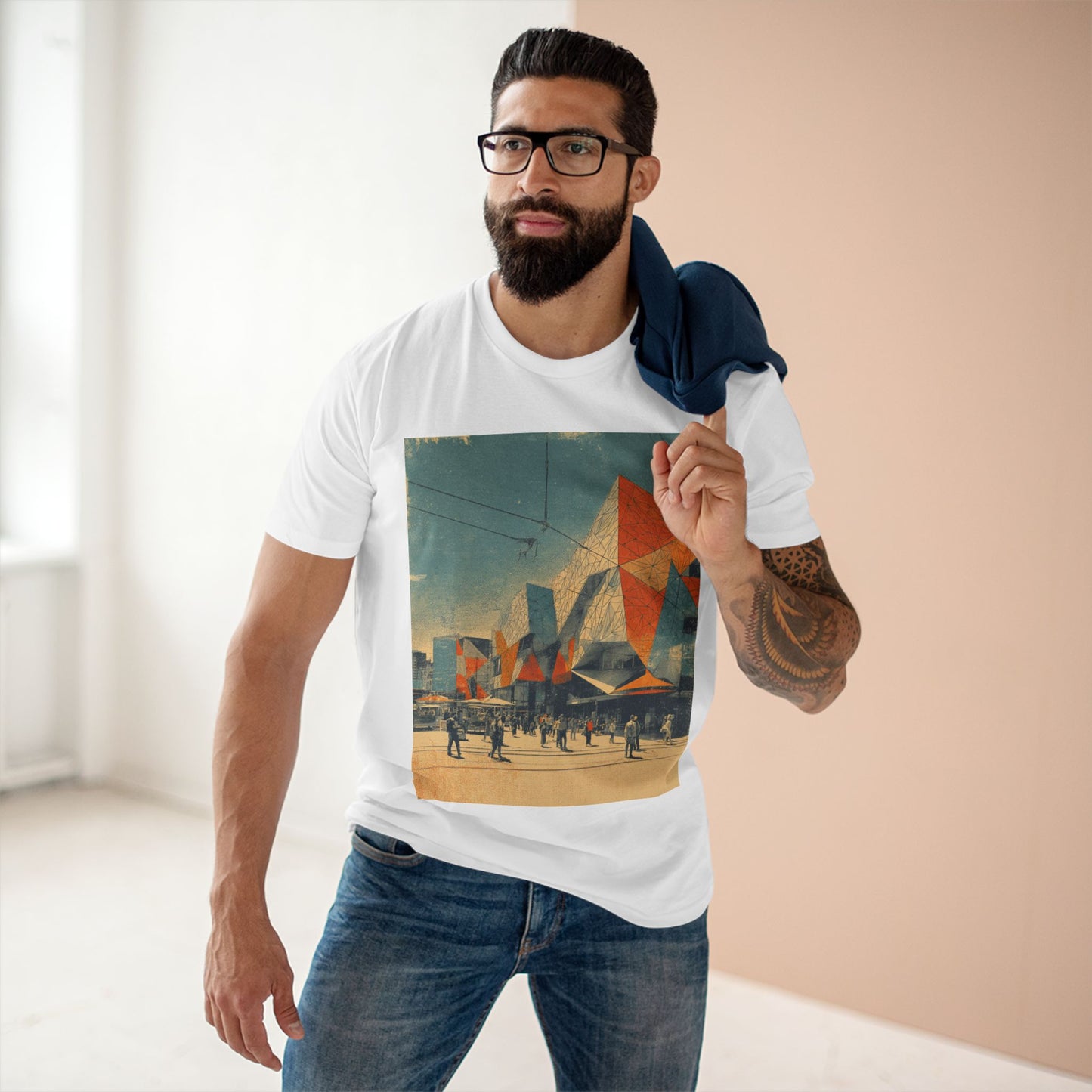 Vintage Federation Square Melbourne Unisex Tee