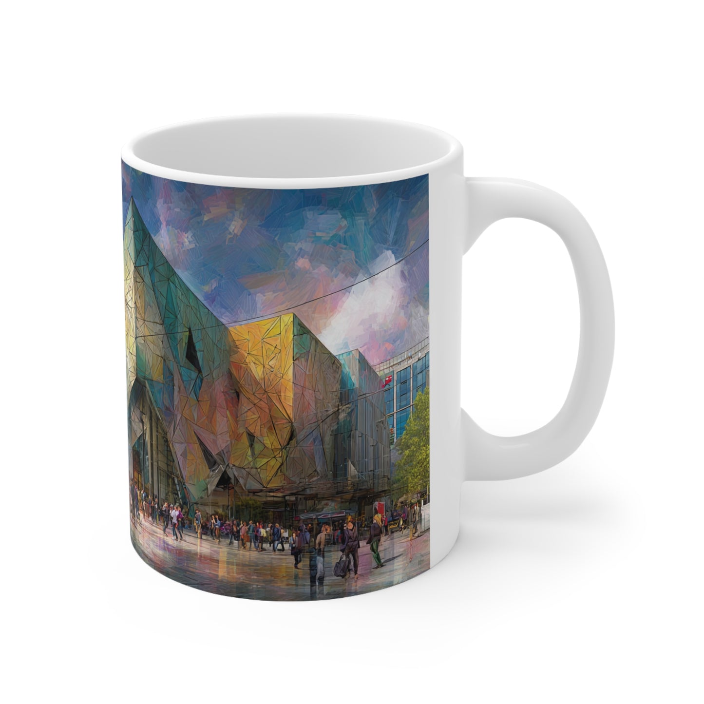 Surrealism Federation Square Melbourne Ceramic Mug 325ml