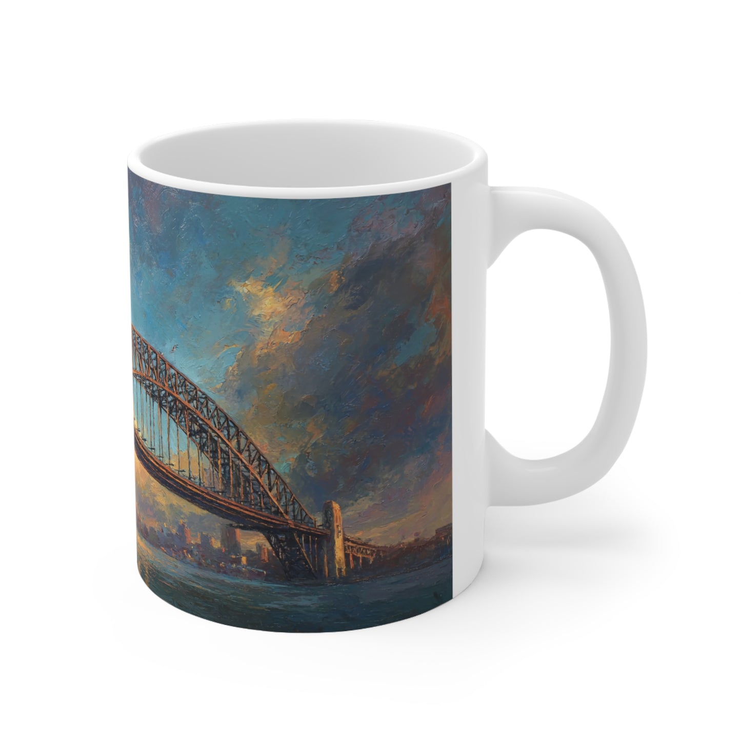 Surrealism Sydney Harbour Bridge Ceramic Mug 325ml
