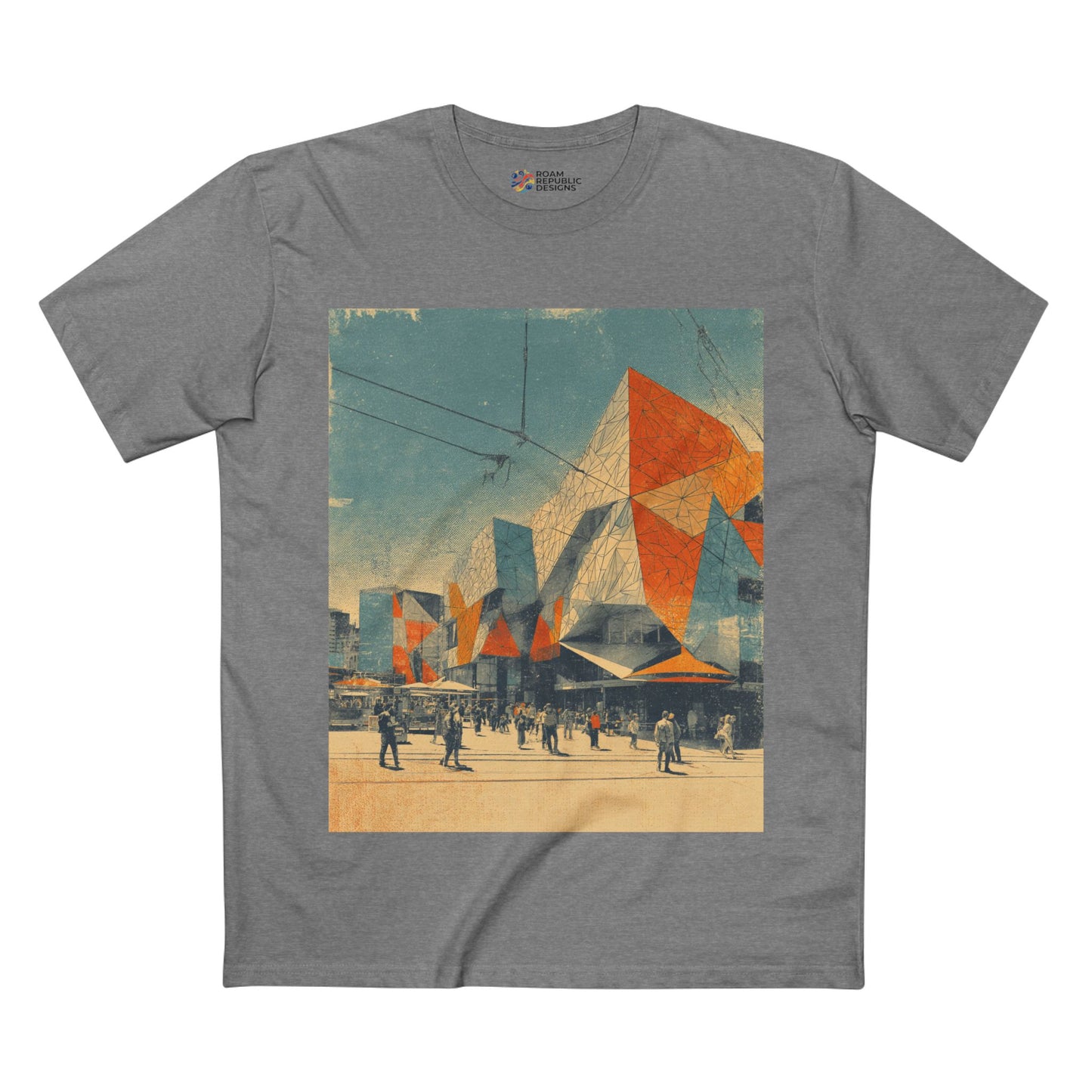 Vintage Federation Square Melbourne Unisex Tee