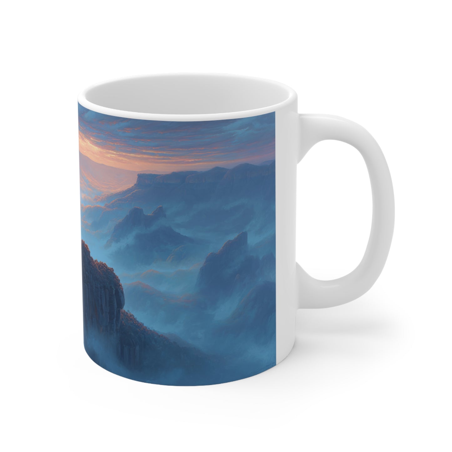 Surrealism Three Sisters Blue Mountains Sydney Ceramic Mug 325ml