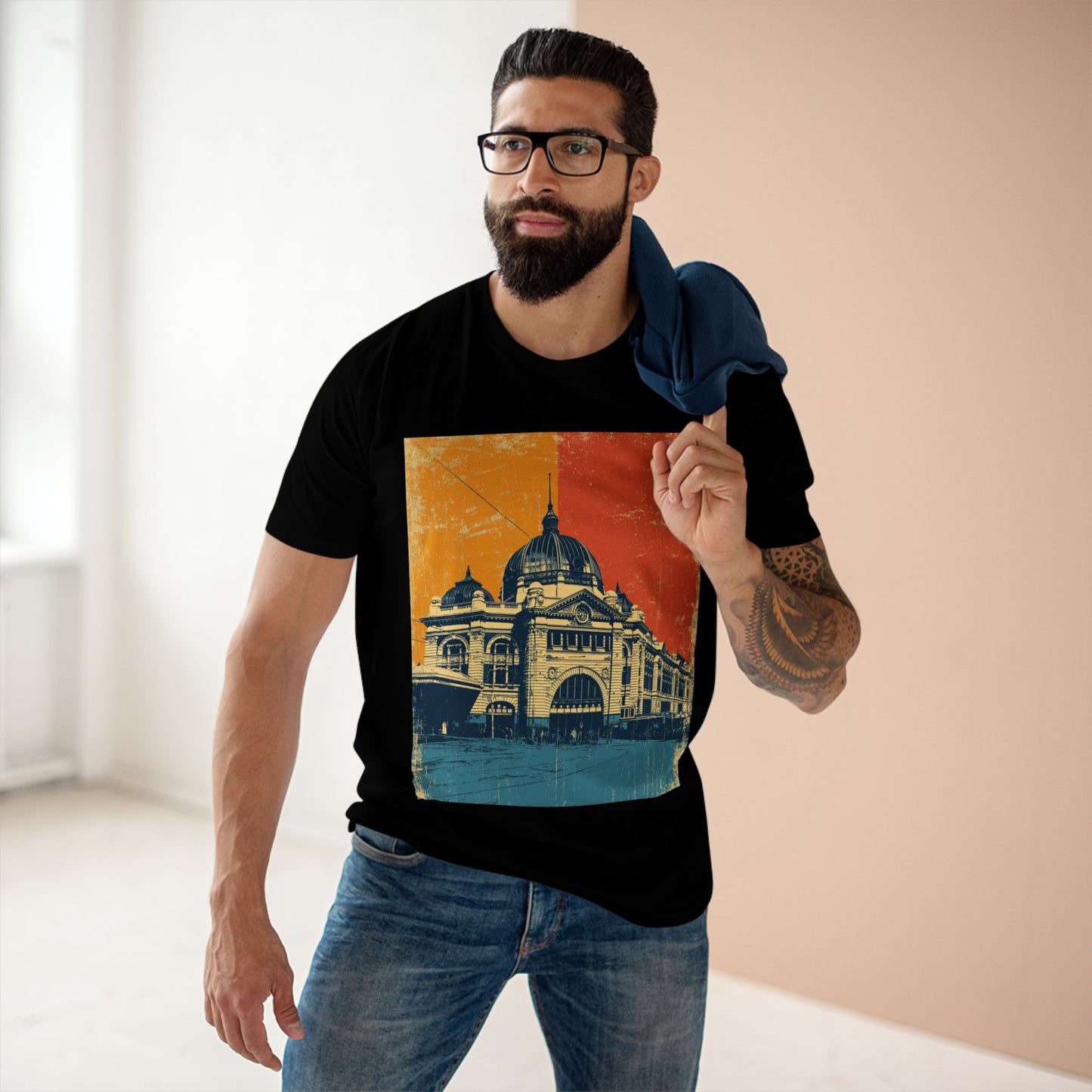 Vintage Melbourne Flinders Street Station Unisex Tee