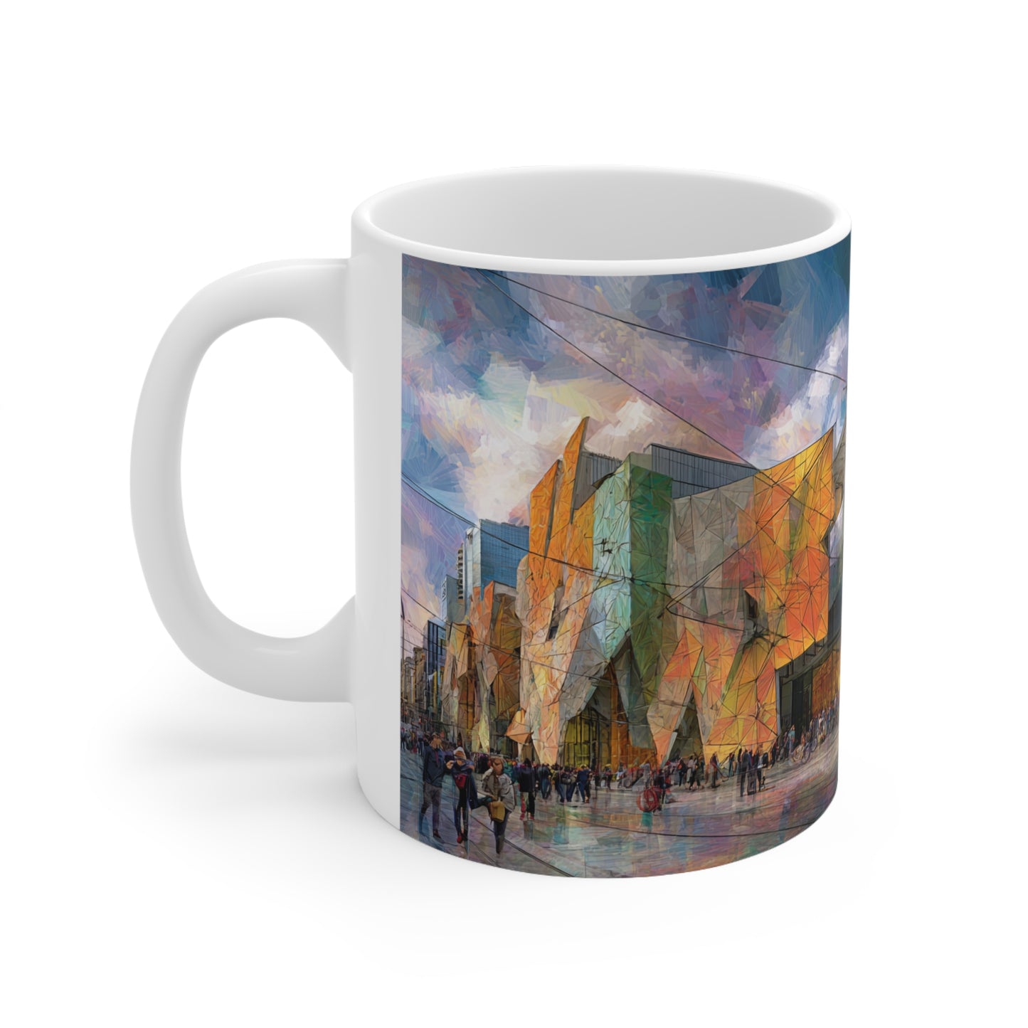 Surrealism Federation Square Melbourne Ceramic Mug 325ml