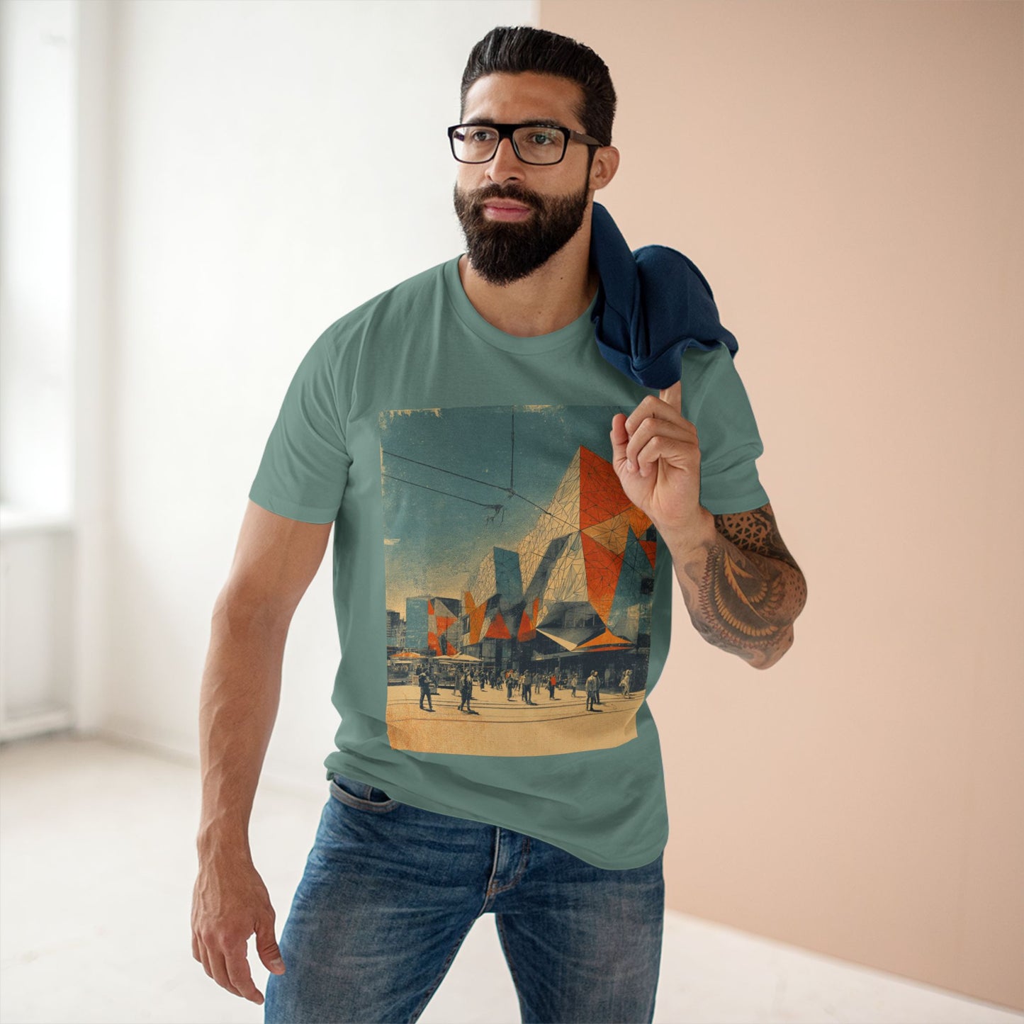 Vintage Federation Square Melbourne Unisex Tee