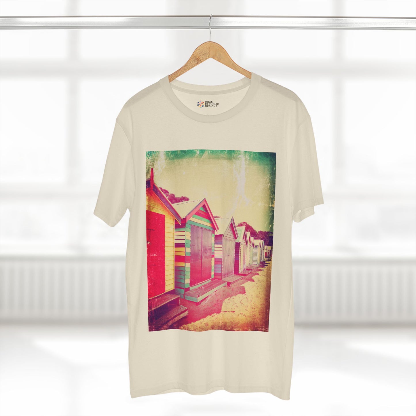 Vintage Brighton Bathing Boxes Melbourne Unisex Tee