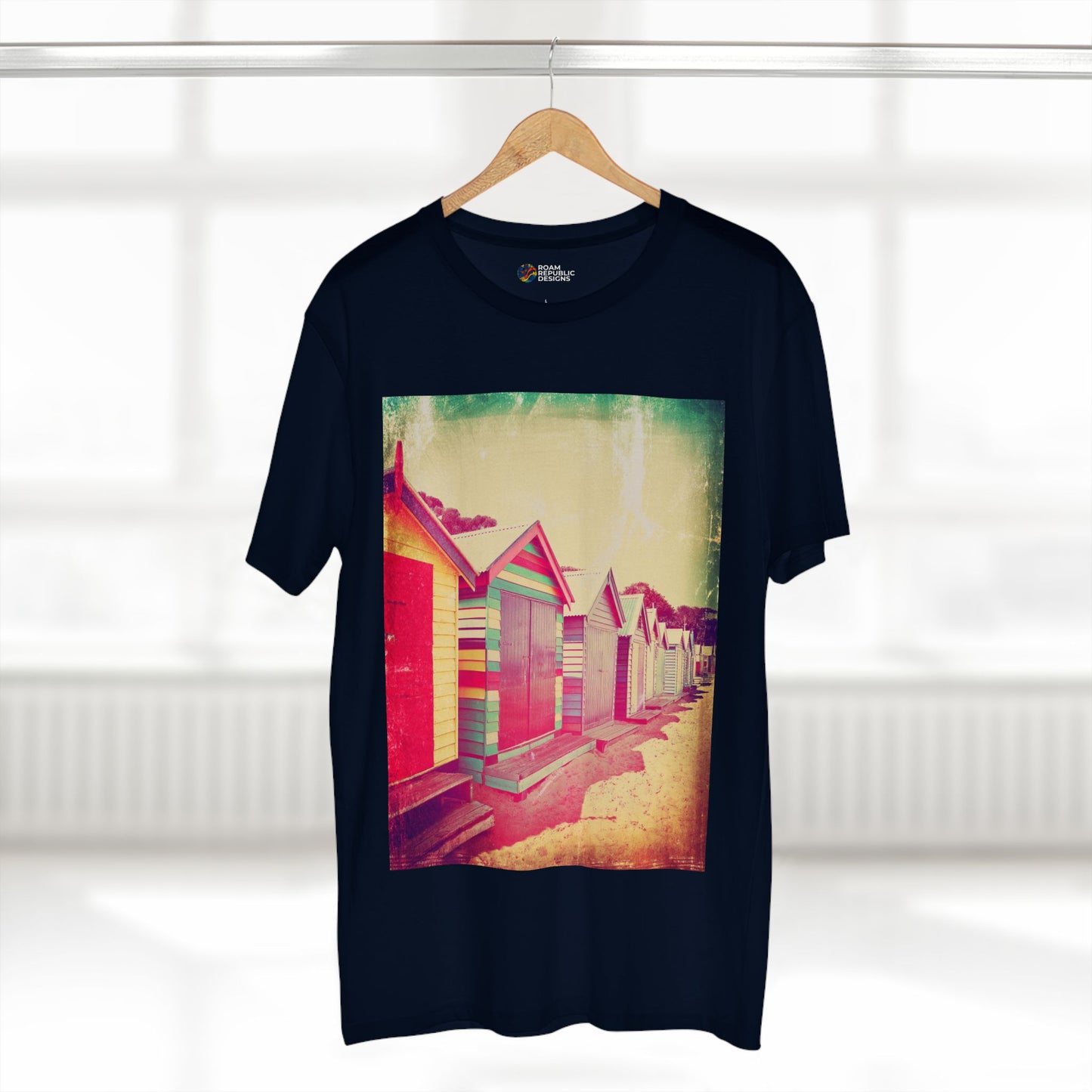 Vintage Brighton Bathing Boxes Melbourne Unisex Tee