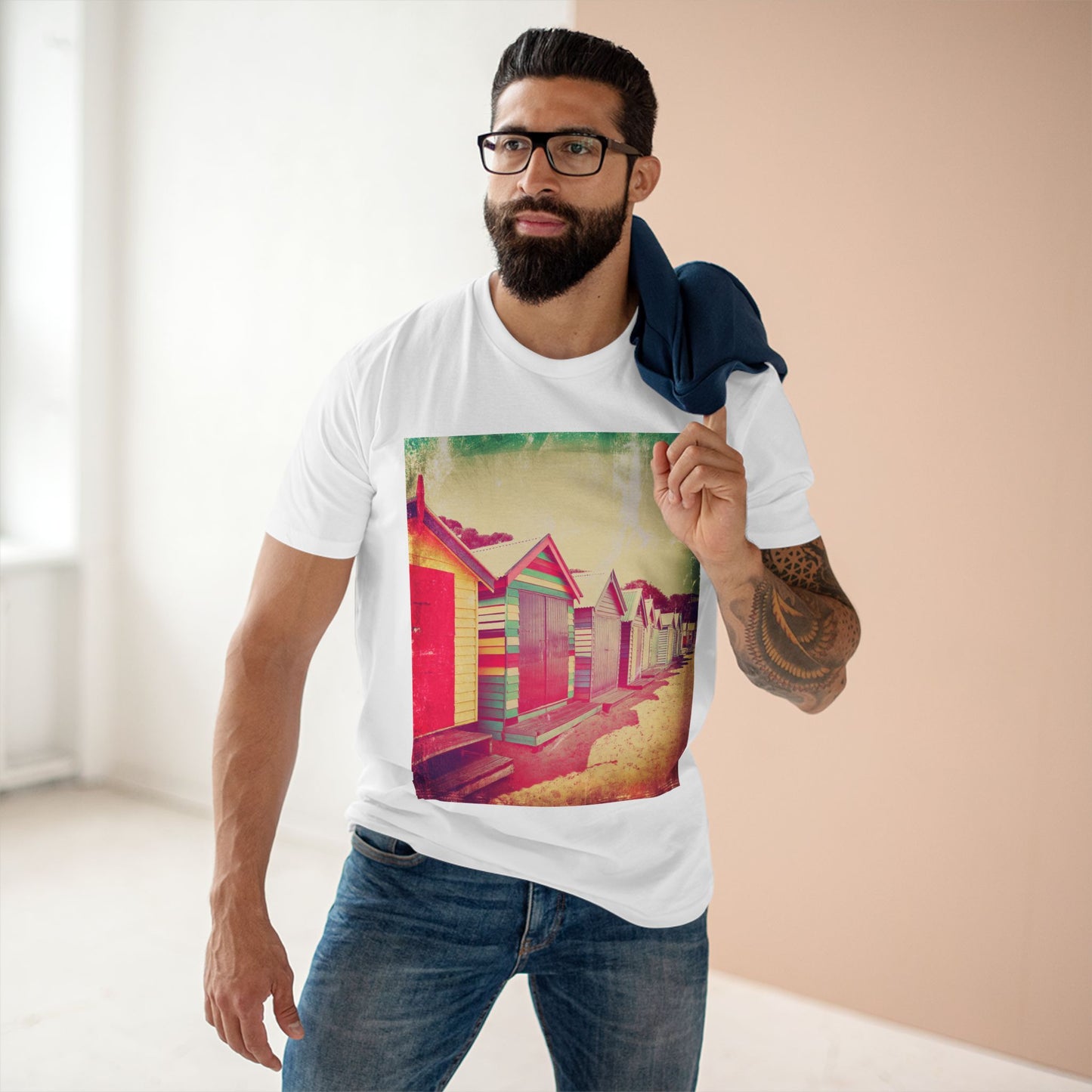 Vintage Brighton Bathing Boxes Melbourne Unisex Tee