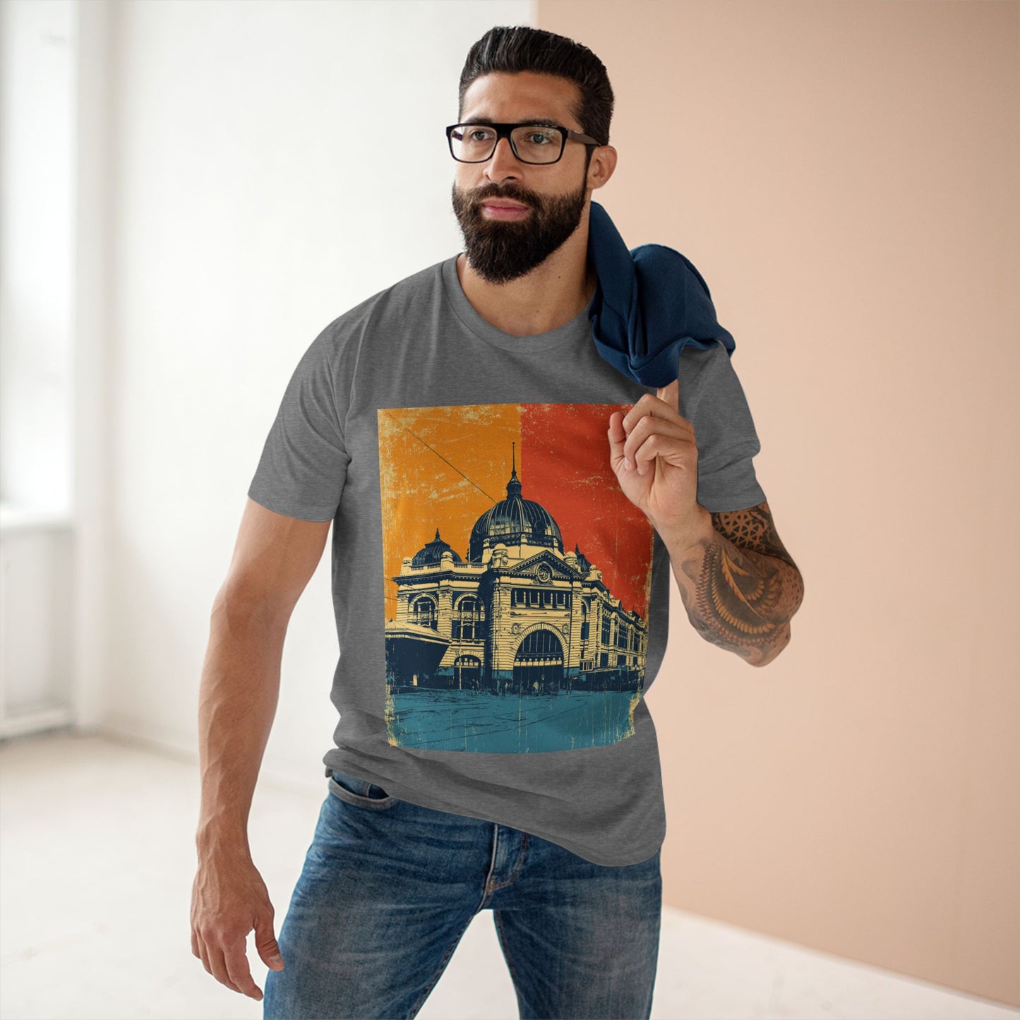 Vintage Melbourne Flinders Street Station Unisex Tee