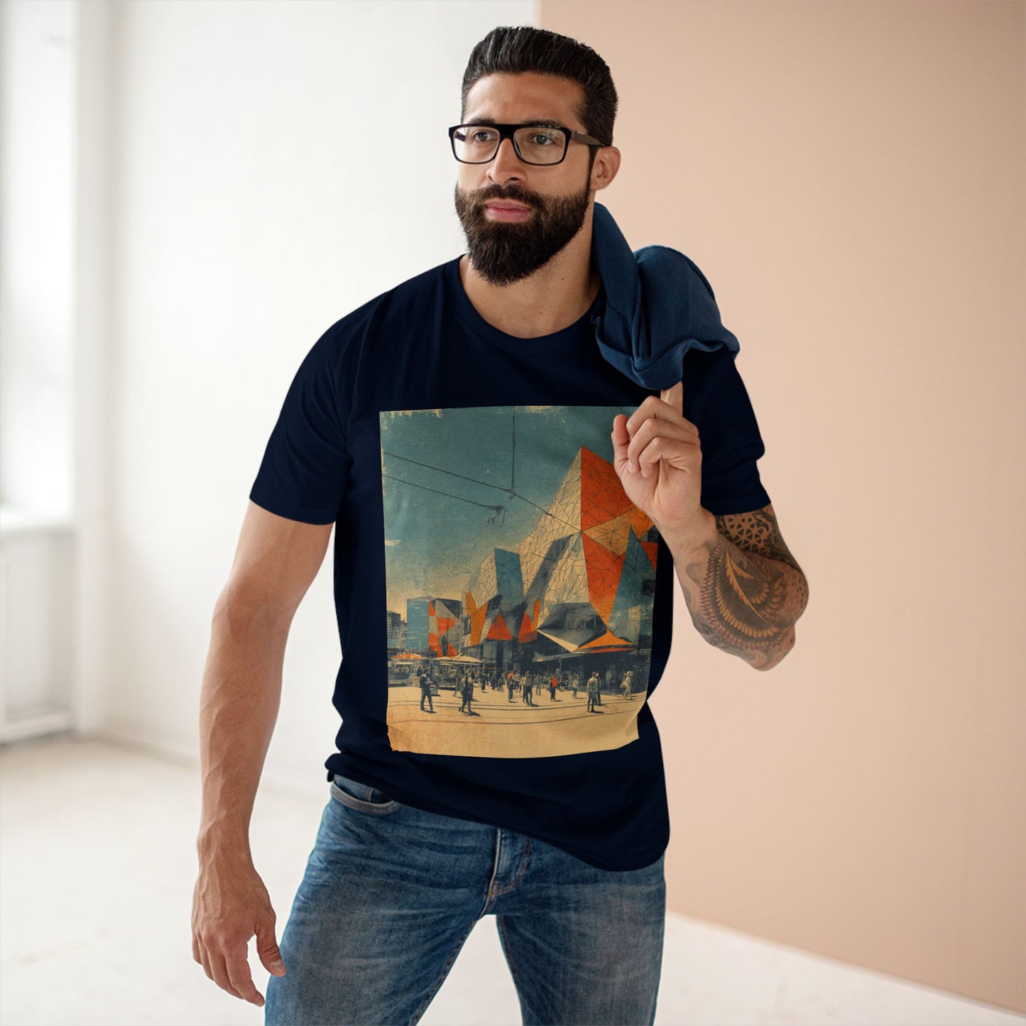 Vintage Federation Square Melbourne Unisex Tee