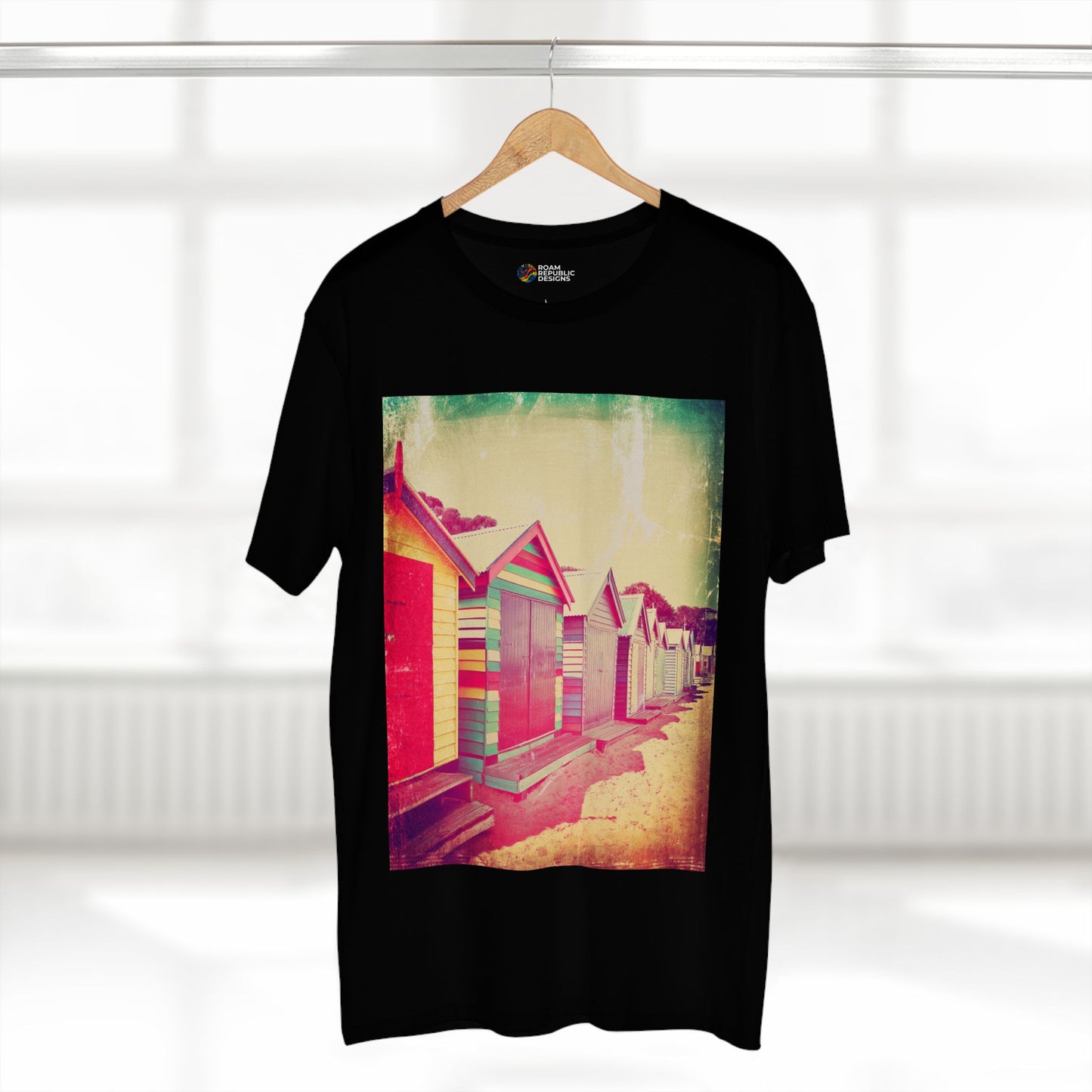 Vintage Brighton Bathing Boxes Melbourne Unisex Tee
