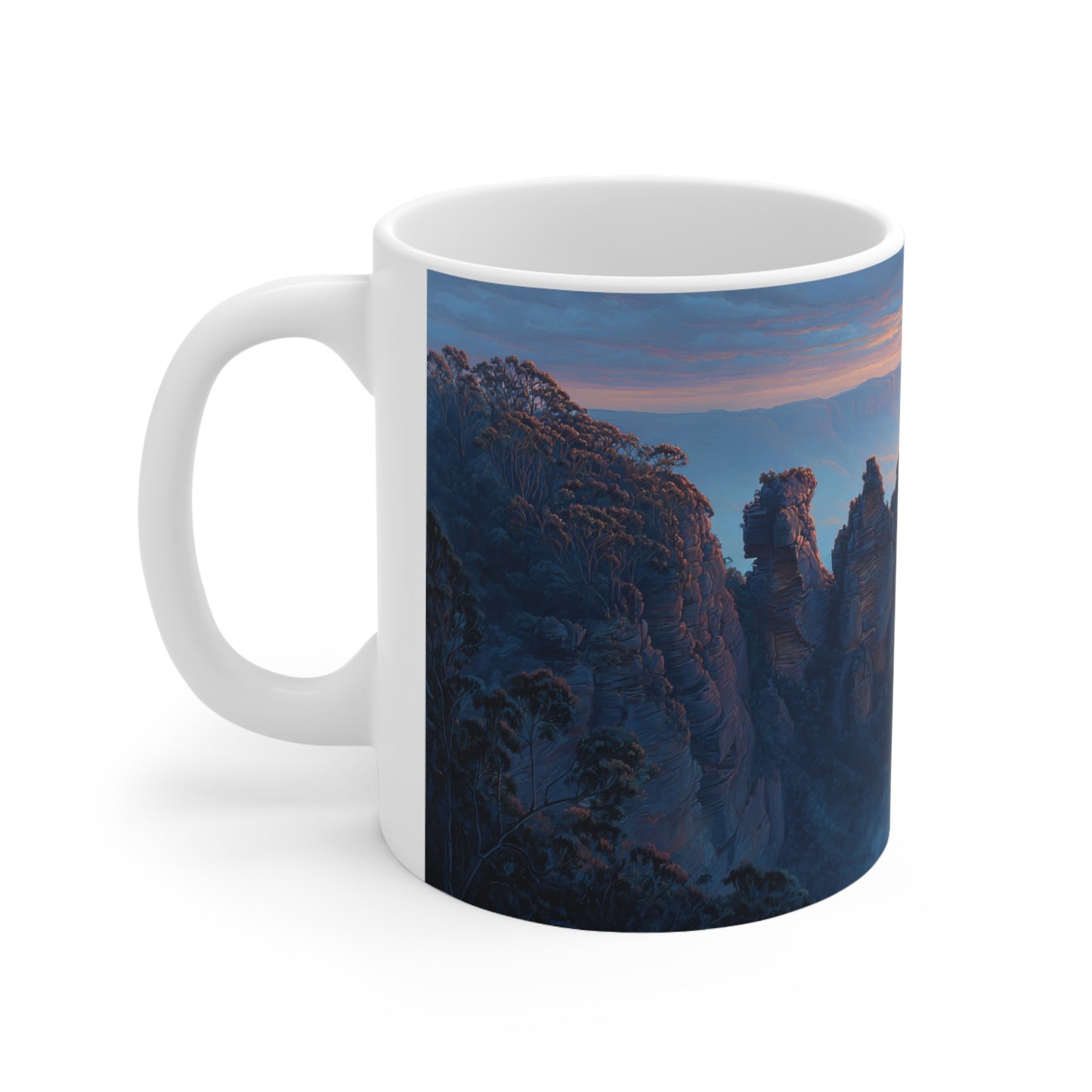 Surrealism Three Sisters Blue Mountains Sydney Ceramic Mug 325ml
