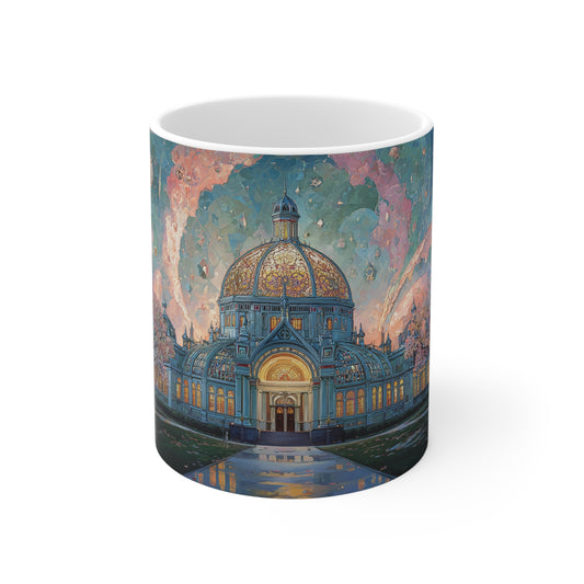 Surrealism Royal Exhibition Building Carton Gardens Melbourne Ceramic Mug 325ml