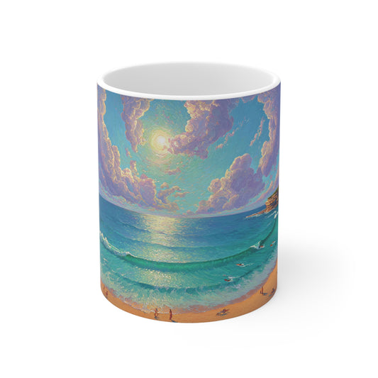 Surrealism Bondi Beach Sydney Ceramic Mug 325ml