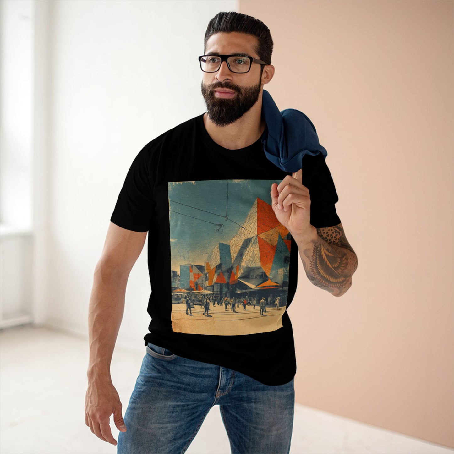 Vintage Federation Square Melbourne Unisex Tee