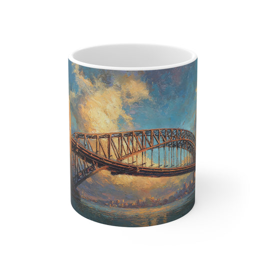 Surrealism Sydney Harbour Bridge Ceramic Mug 325ml