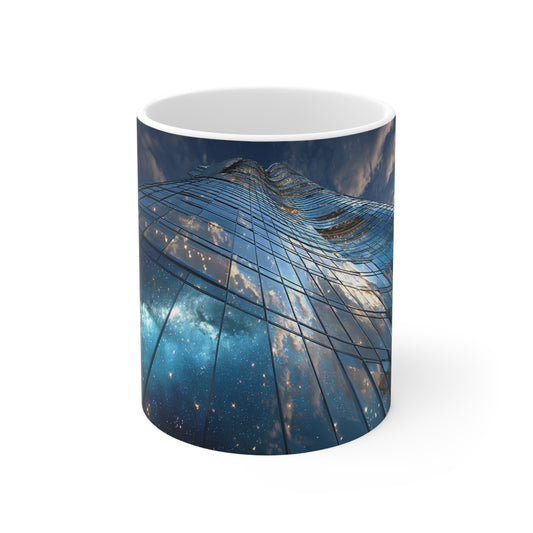 Surrealism Eureka Tower Melbourne Ceramic Mug 325ml