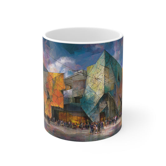 Surrealism Federation Square Melbourne Ceramic Mug 325ml
