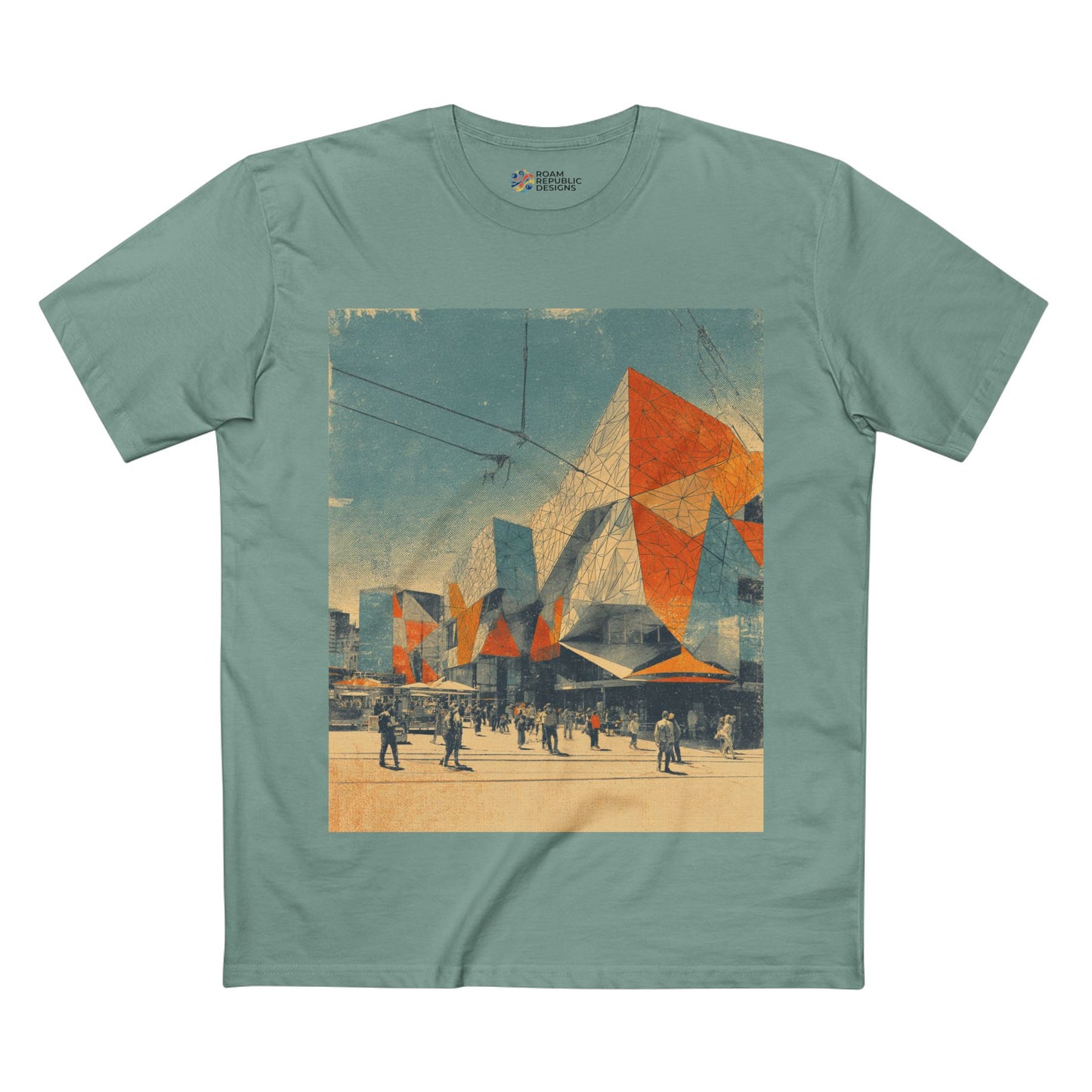 Vintage Federation Square Melbourne Unisex Tee