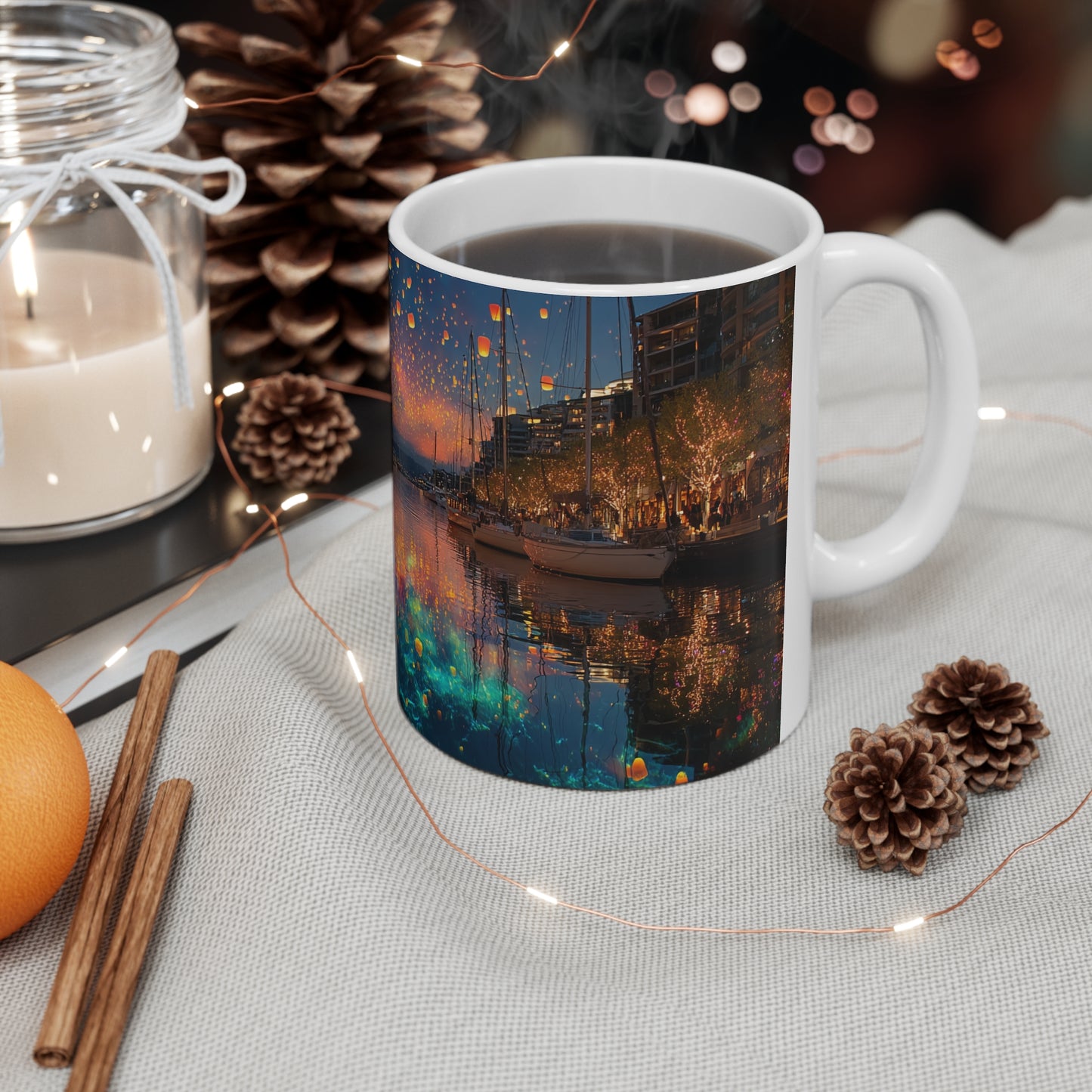 Surrealism Darling Harbour Sydney Ceramic Mug 325ml
