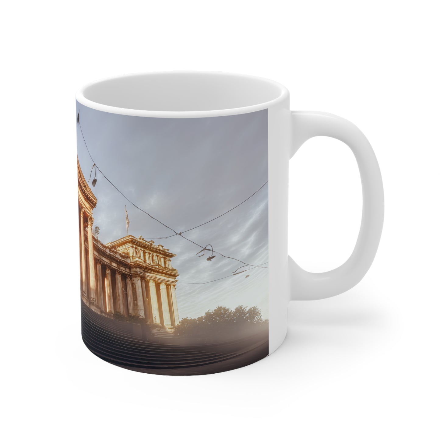 Surreal Parliament House Melbourne Ceramic Mug 325ml
