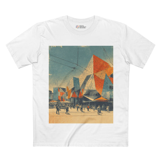 Vintage Federation Square Melbourne Unisex Tee