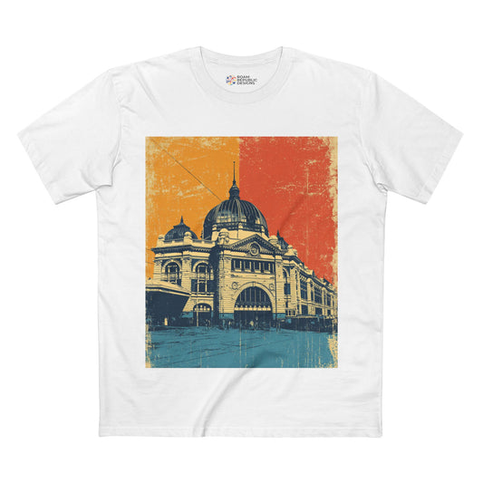 Vintage Melbourne Flinders Street Station Unisex Tee