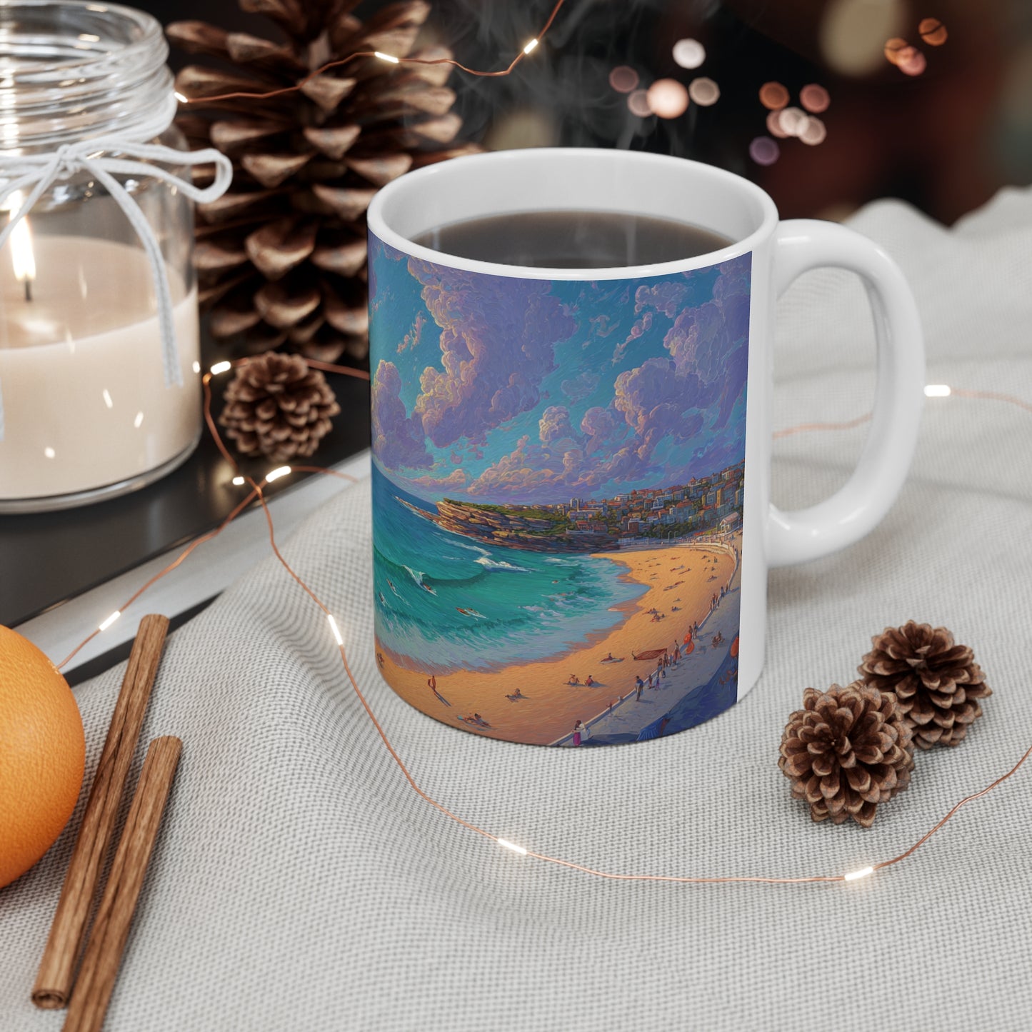 Surrealism Bondi Beach Sydney Ceramic Mug 325ml