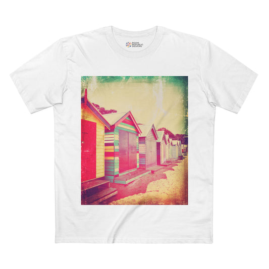 Vintage Brighton Bathing Boxes Melbourne Unisex Tee