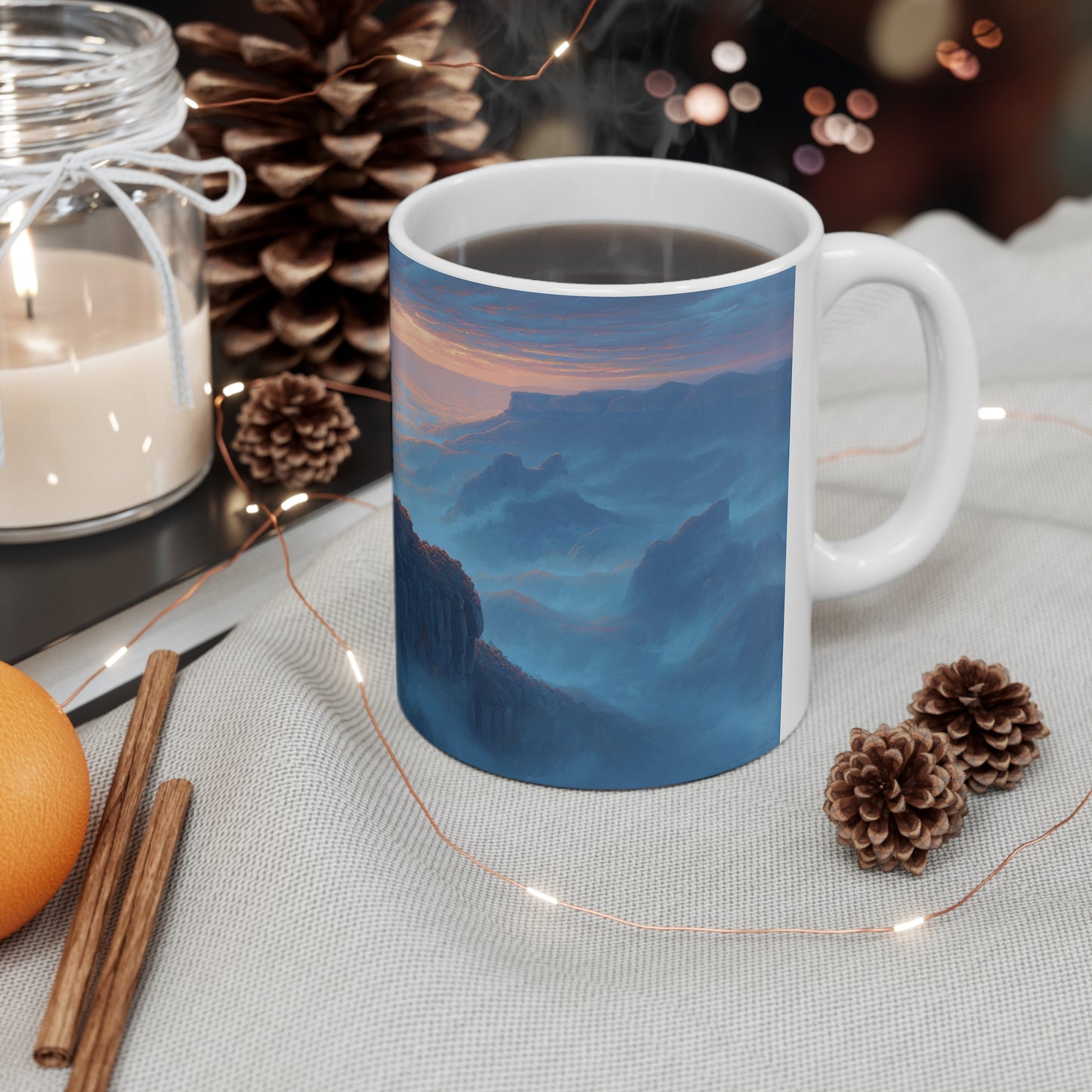 Surrealism Three Sisters Blue Mountains Sydney Ceramic Mug 325ml